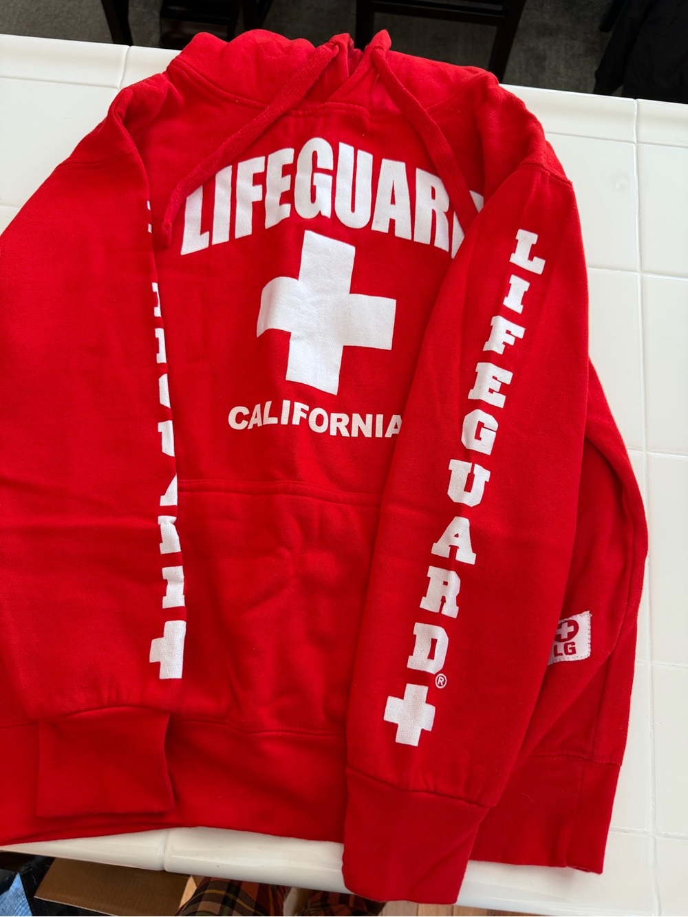Lifeguard California Red Hoodie Sweatshirt